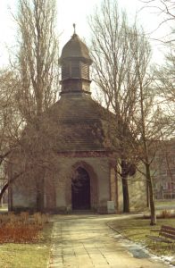 Kaplica szpitalna św. Jerzego w Słupsku Źródło: Wikipedia.org Autor: Maria Golinski