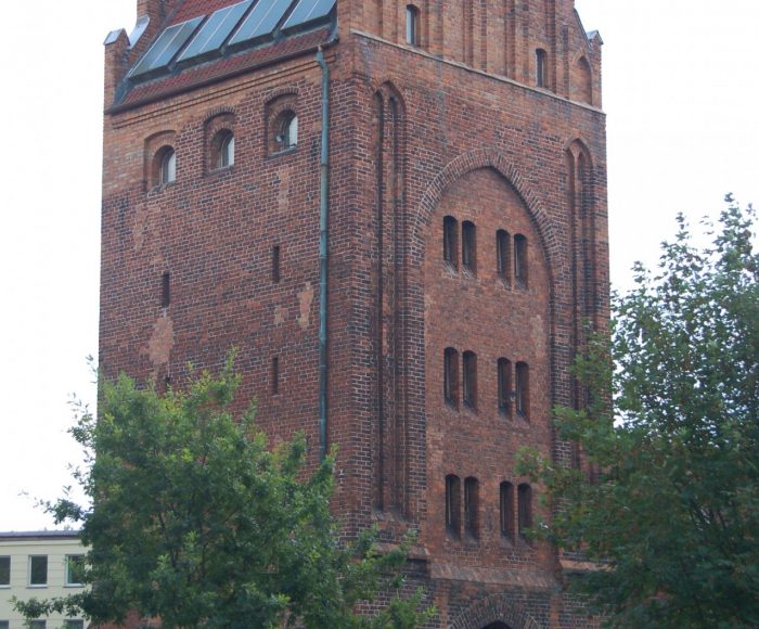 Słupsk, Brama Młyńska. Fragment średniowiecznych murów obronnych